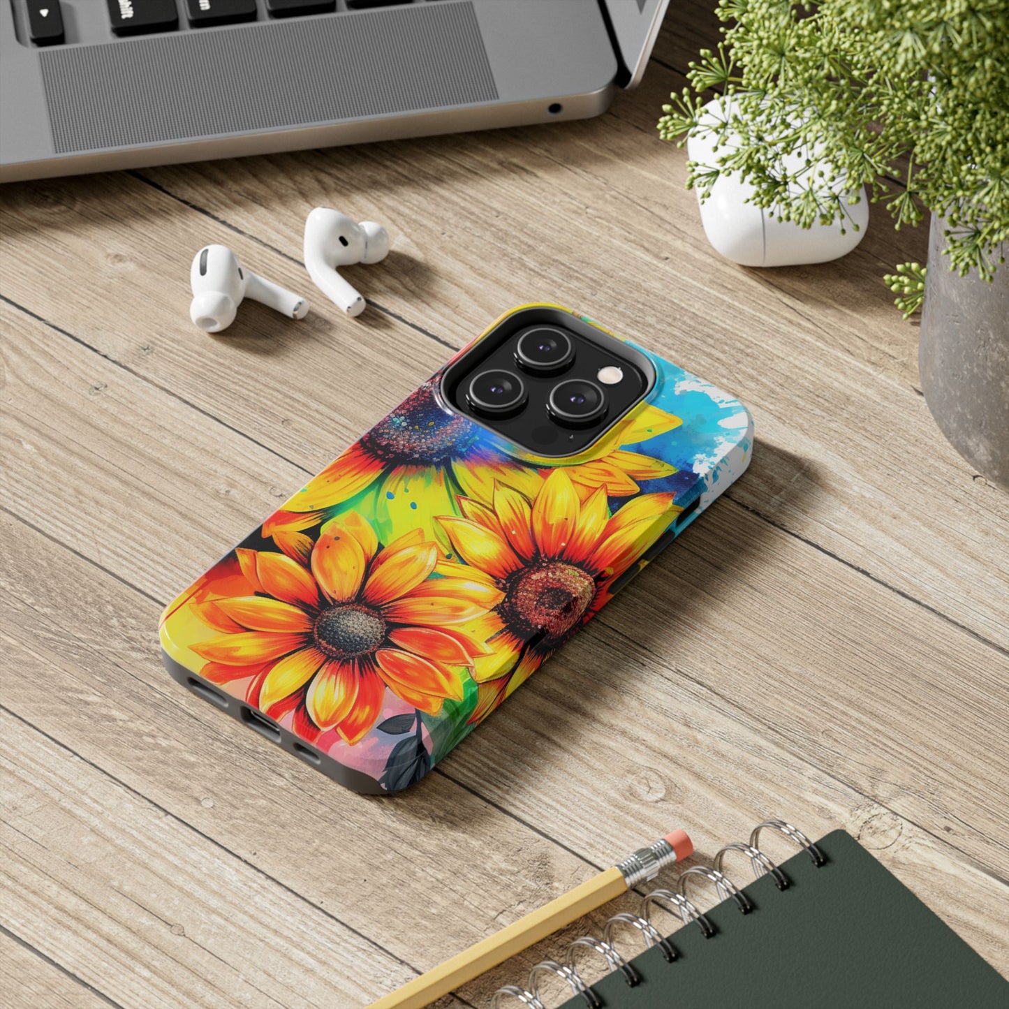 Vibrant Sunflower Splash - iPhone Series Case