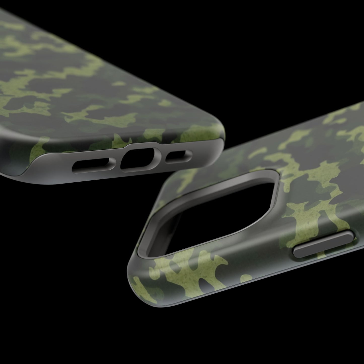 Dark Green Camouflage – MagSafe iPhone Case, Slim and Drop-Resistant