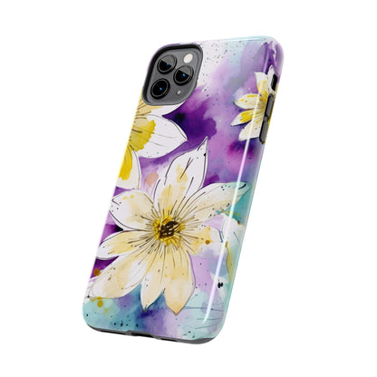 Abstract Floral Watercolor Splash - iPhone Series Case