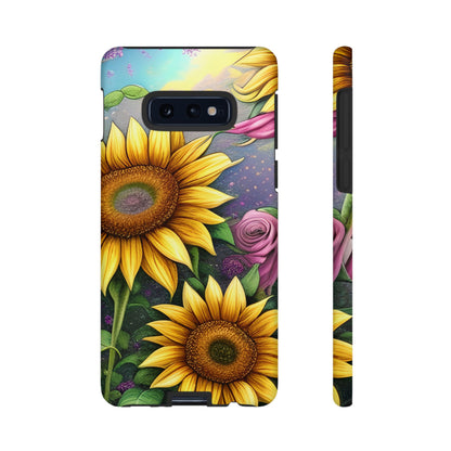 Whimsical Sunflower & Rose Garden - Samsung Galaxy Series Case