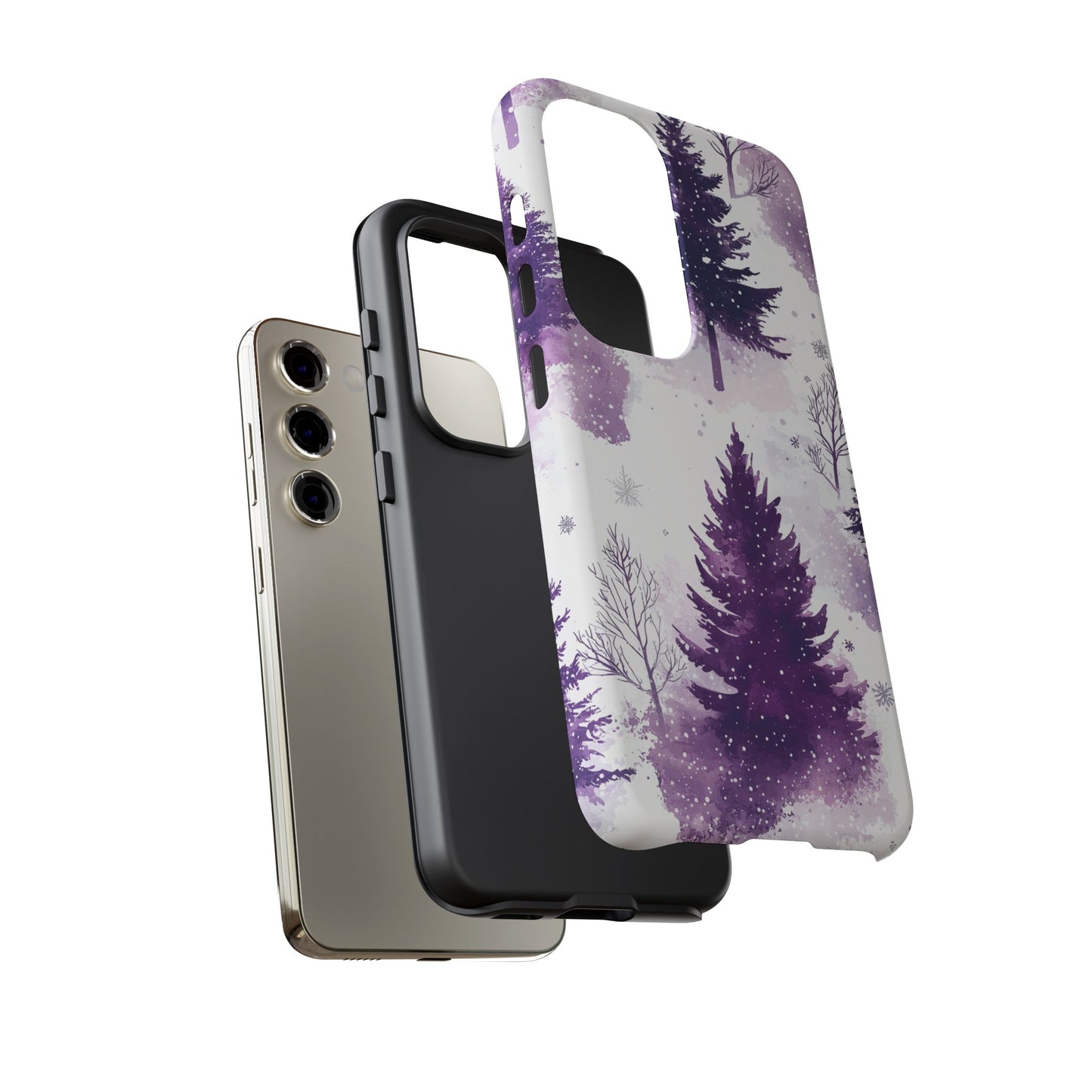 Purple Snowy Forest - Samsung Galaxy Series Case