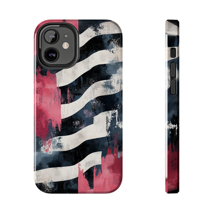 Blood Zebra iPhone Case – Bold Red & Black Pattern