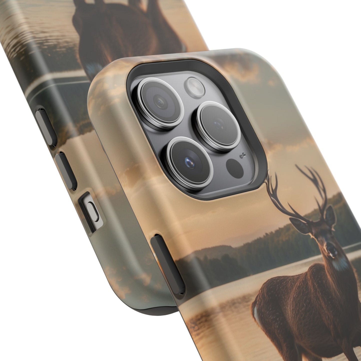 Majestic Stag at Sunset – MagSafe iPhone Case