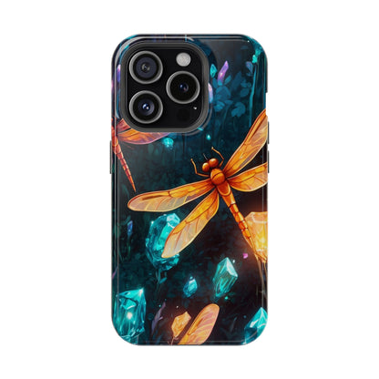 Mystical Dragonflies & Crystals – MagSafe iPhone Series Case