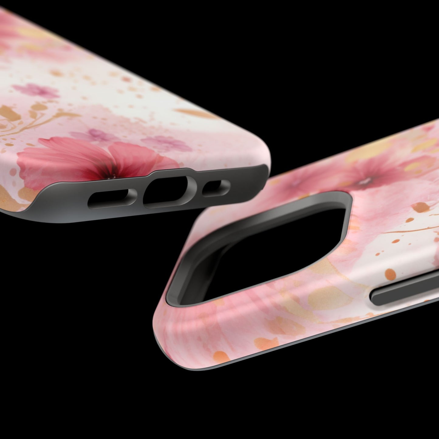 Blush Pink Floral Butterfly - MagSafe iPhone Case