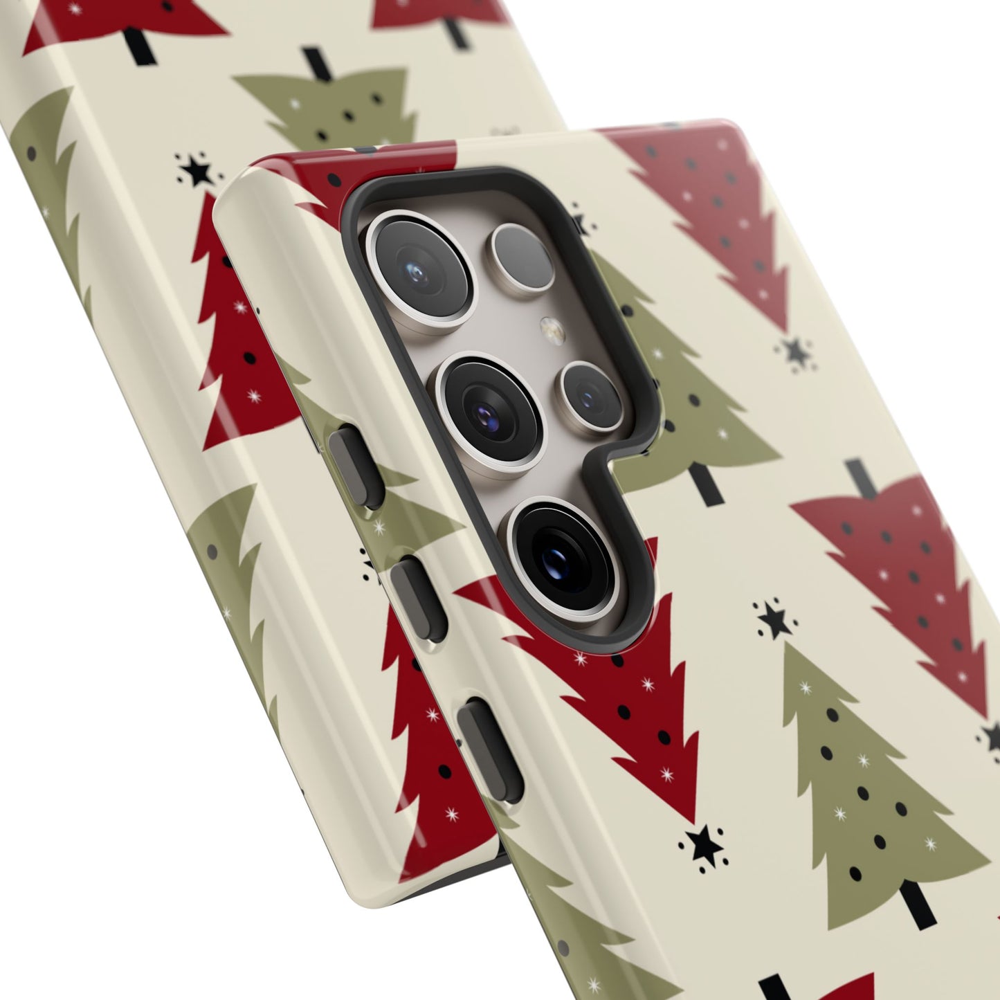 Retro Christmas Trees Pattern - Samsung Galaxy Series Case