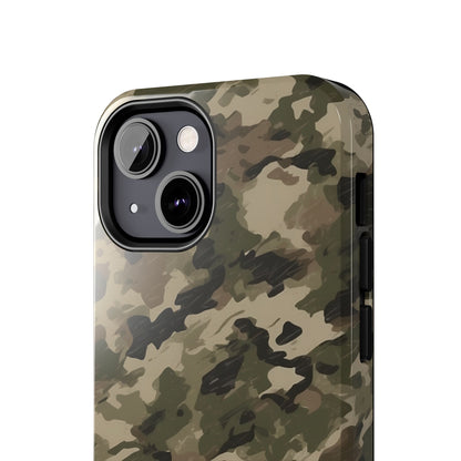 Classic Light Brown Camouflage – Durable iPhone Case with Timeless Design