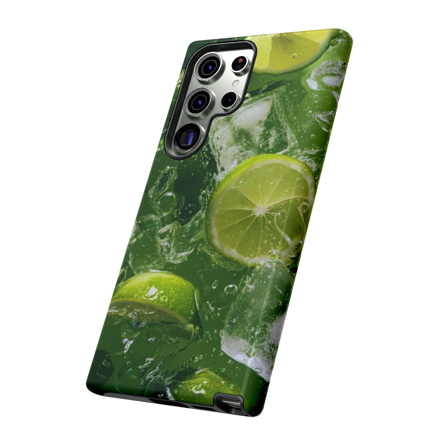 Refreshing Lime Splash Samsung Galaxy Case – Tough Protection, Vivid Dual-Layer Design