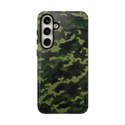 Dark Green Camouflage – Samsung Galaxy Case, Durable and Stylish