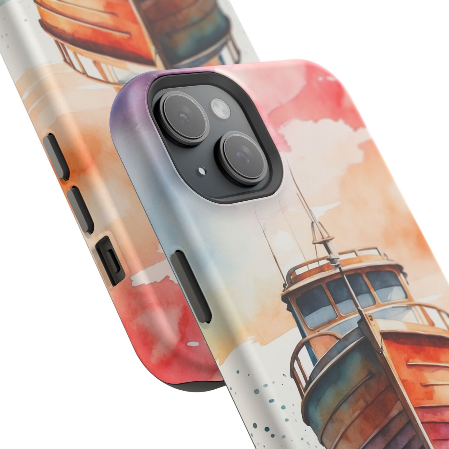 Sunset Sail Watercolor Boat –  MagSafe iPhone Series Case