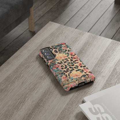 Rustic Floral Leopard - Samsung Galaxy Series Case