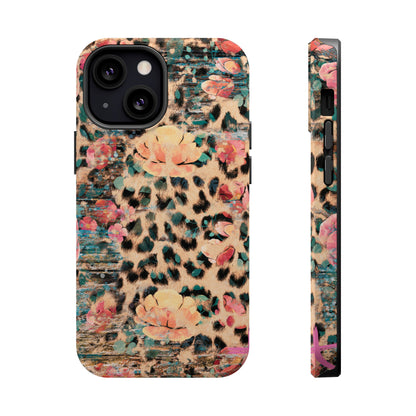 Rustic Floral Leopard - MagSafe iPhone Series Case