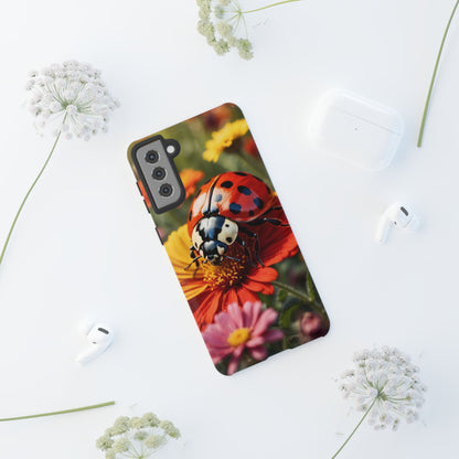 Ladybug on Orange Daisy - Samsung Galaxy Case