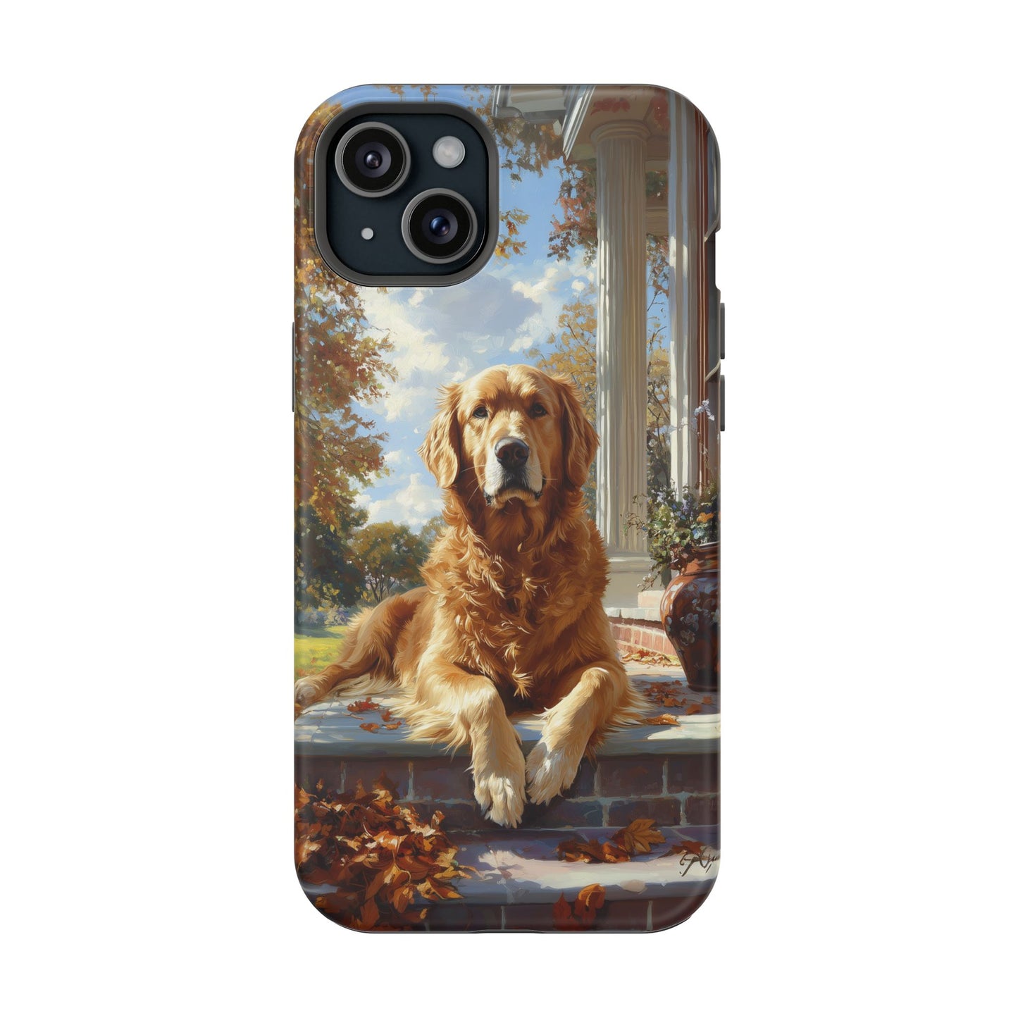 Golden Retriever Autumn Serenity - MagSafe iPhone Series Case