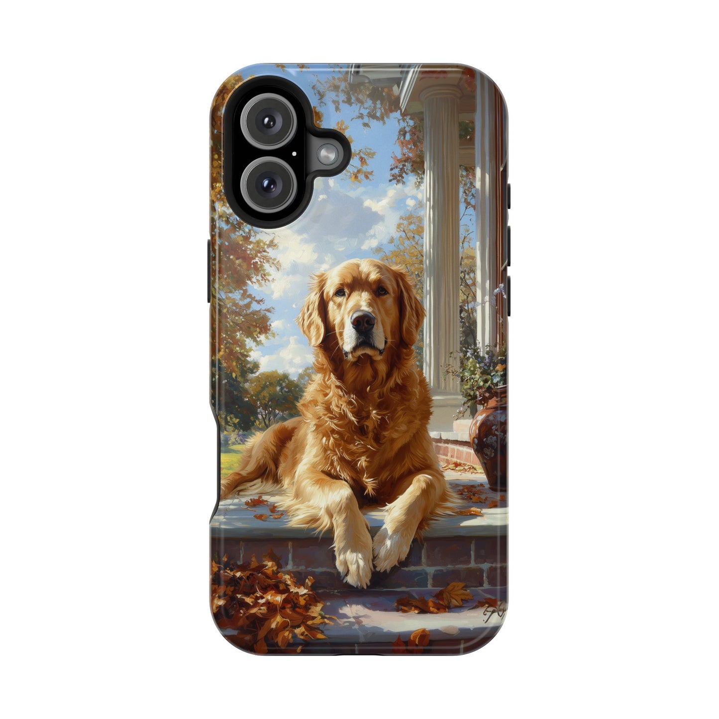 Golden Retriever Autumn Serenity - MagSafe iPhone Series Case