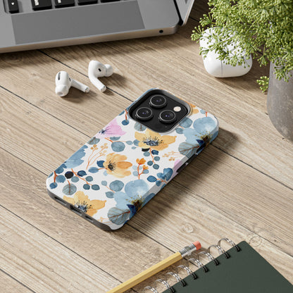 Spring Radiance – iPhone Series Case with Bright Watercolor Flowers