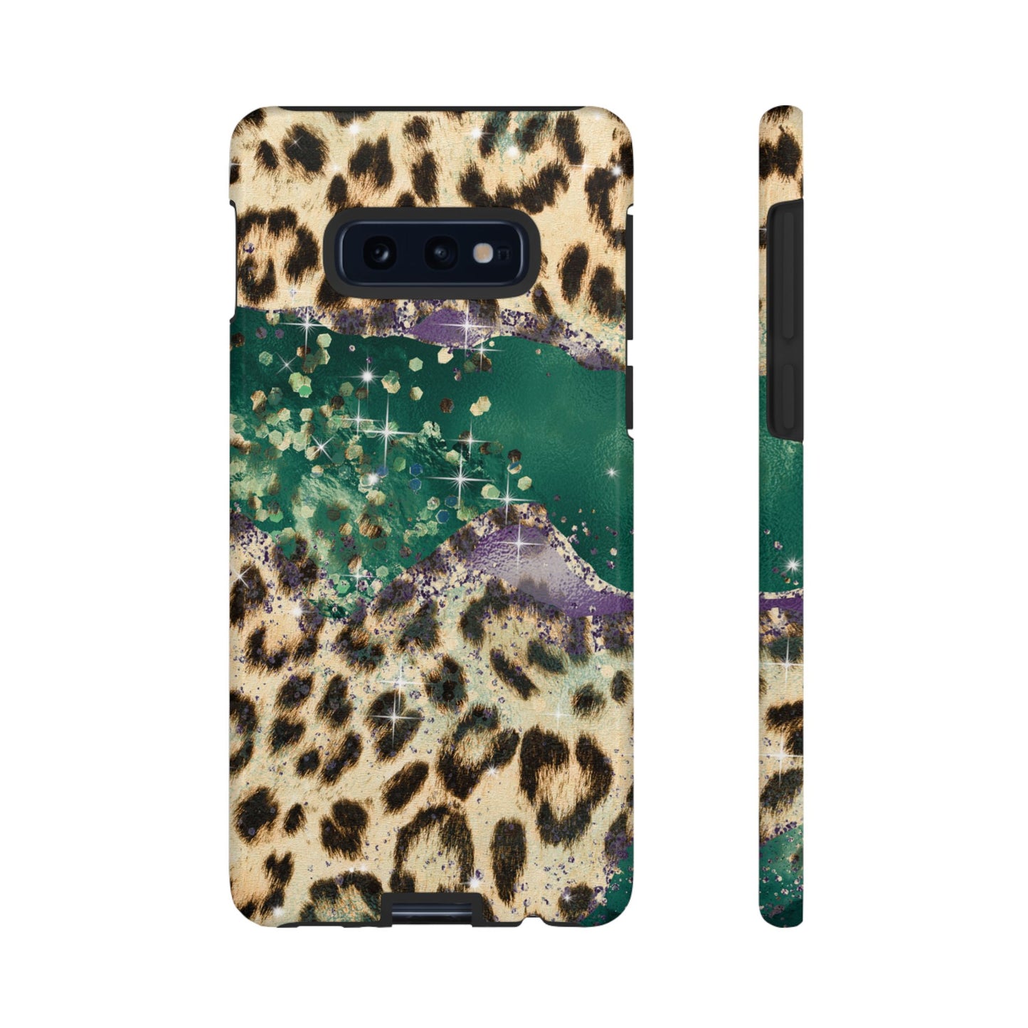 Emerald Glitter Leopard Print - iPhone Series Case