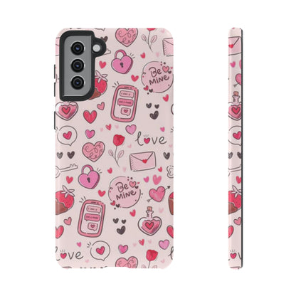 Samsung Galaxy Case: Playful Valentine's Day Icons Case