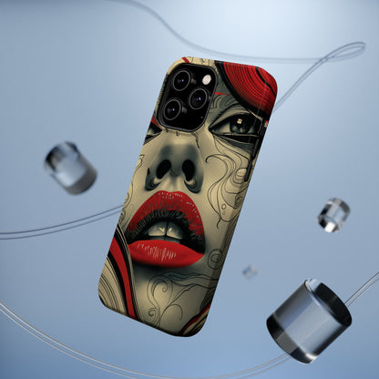 Bold Beauty Red Lips iPhone Case