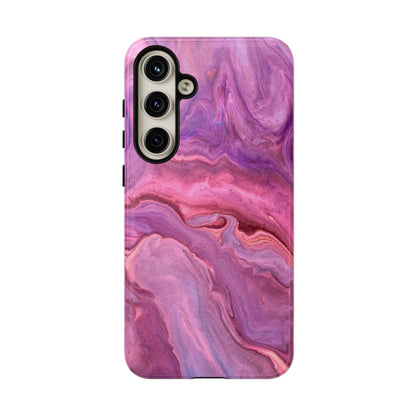 Lavender Dreamscape – Samsung Galaxy Case with Purple & Pink Marble Art