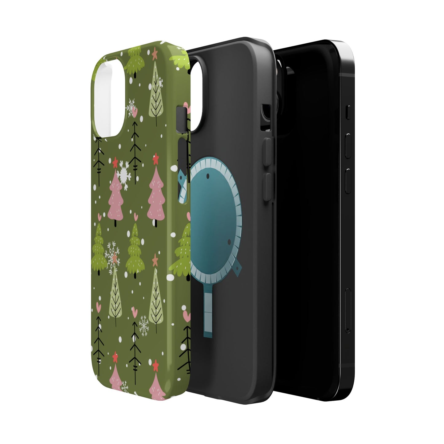 Whimsical Christmas Tree Pattern – MagSafe Phone Series Case