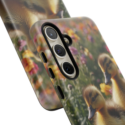 Charming Ducklings in Floral Garden - Samsung Galaxy Case