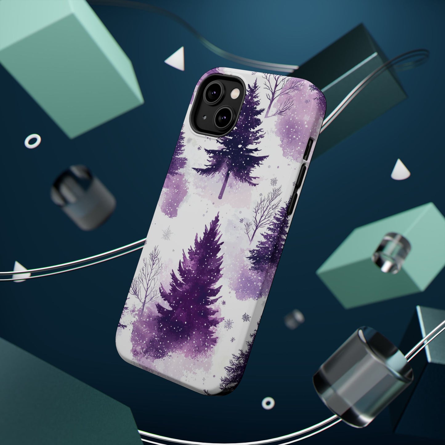 Purple Snowy Forest - MagSafe iPhone Series Case