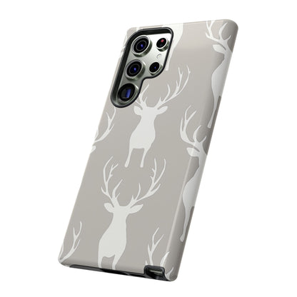 Minimalist Deer Silhouette Pattern – Samsung Galaxy Series Case
