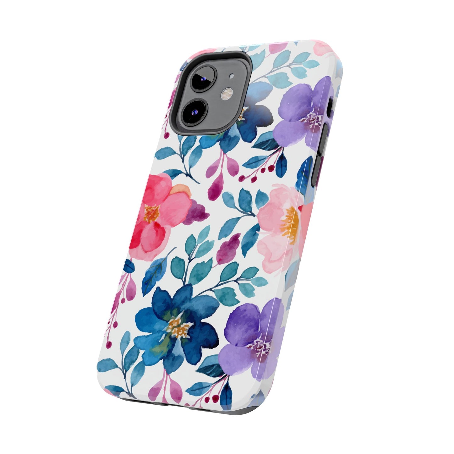 Mystic Bloom – iPhone Case with Elegant Watercolor Floral Design