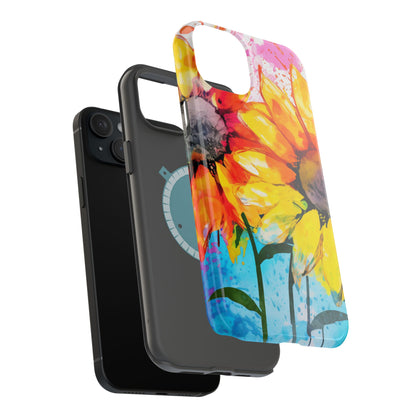 Bold Watercolor Sunflowers - MagSafe iPhone Series Case