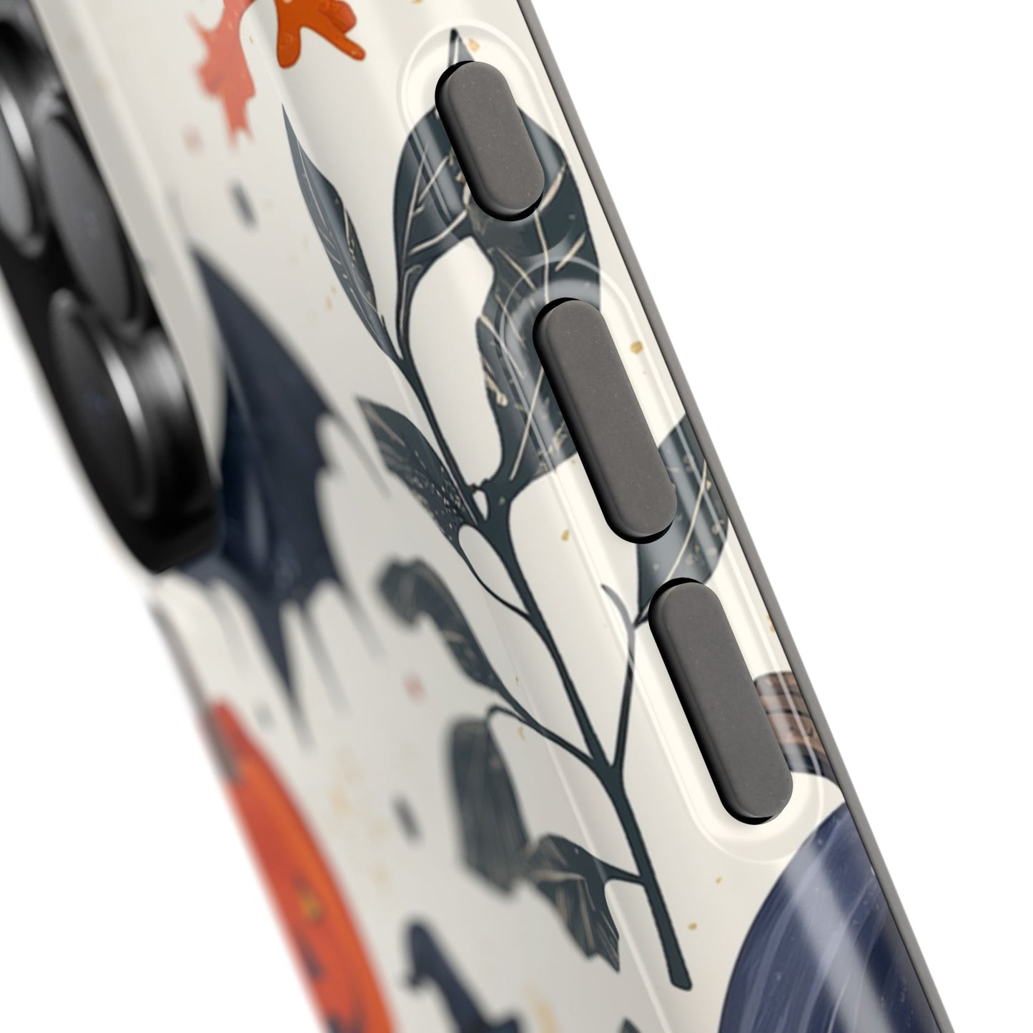 Spooky Halloween MagSafe iPhone Case – Pumpkins, Bats, and Spider Design