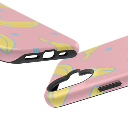 Pink Banana Pop MagSafe iPhone Case – Cute Pastel Design with Fun Retro Vibe