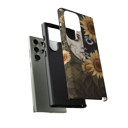 Sunflower Moon and Stars Samsung Galaxy Case – Ethereal Art Design