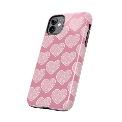 Soft Pink Hearts – iPhone Case