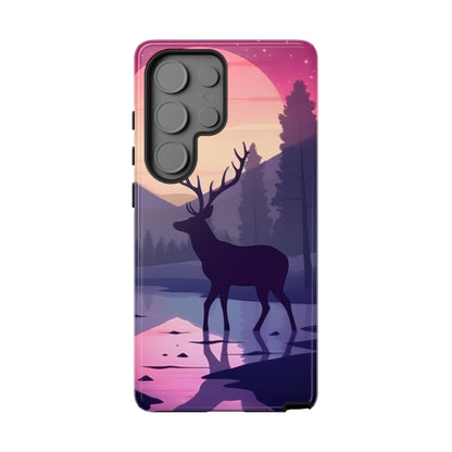 Twilight Elegance: Stag Reflection – Samsung Galaxy Case
