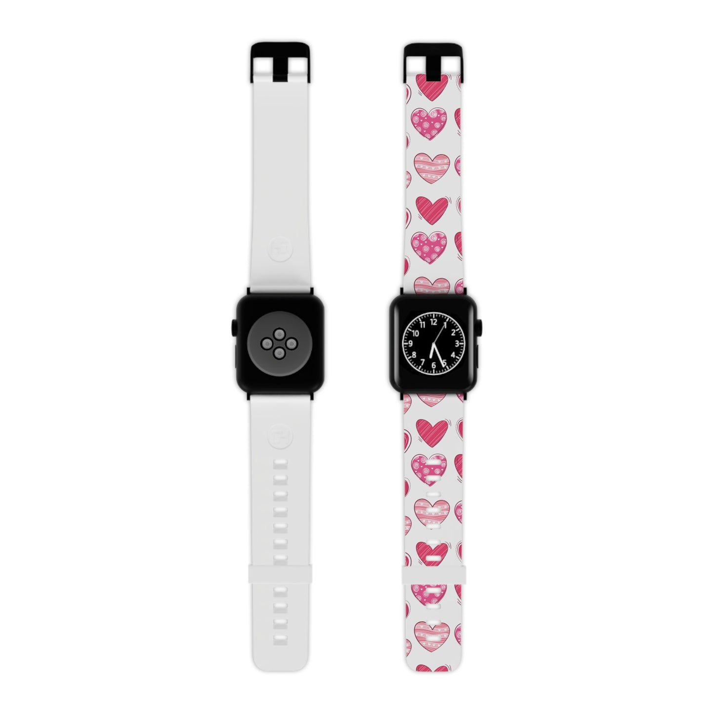  Playful Pink Hearts Apple Watch Band