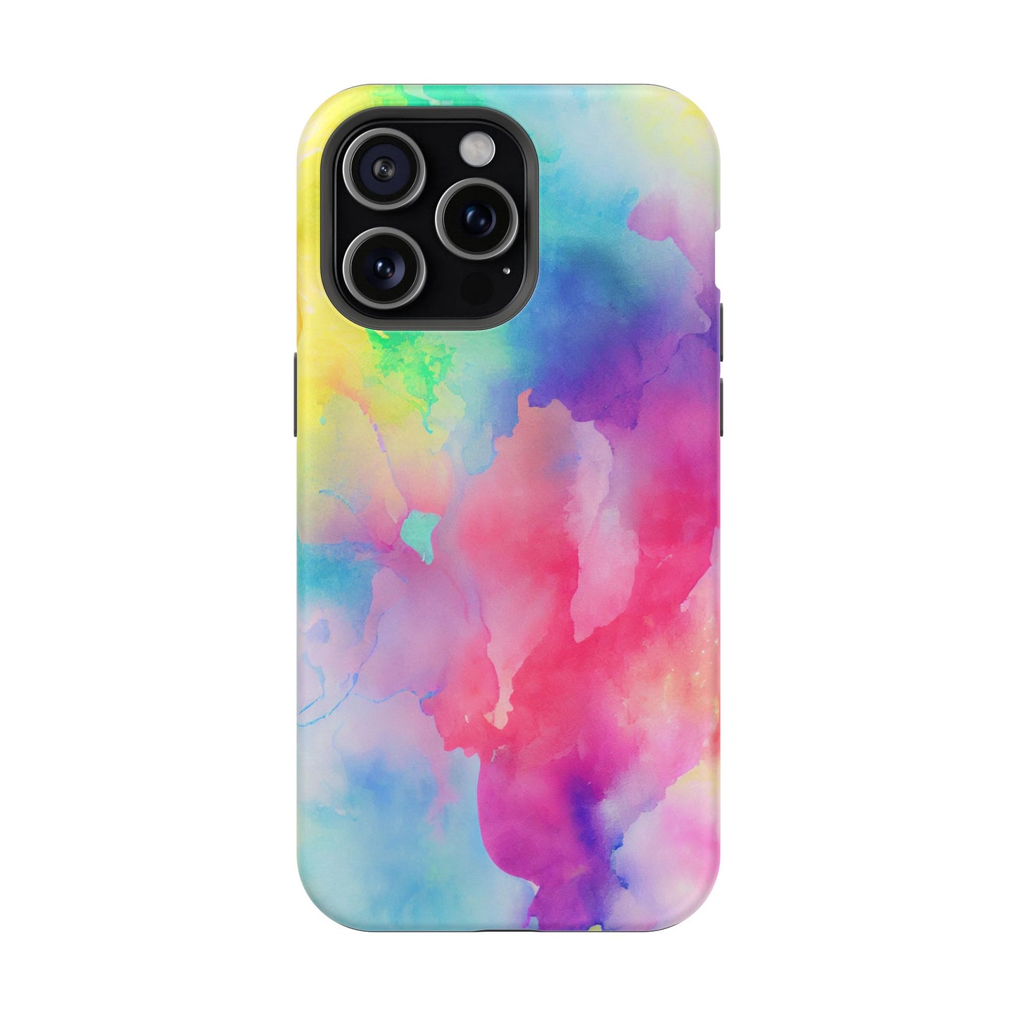 Pastel Watercolor Dream MagSafe iPhone Case – Slim Profile, Glossy Finish