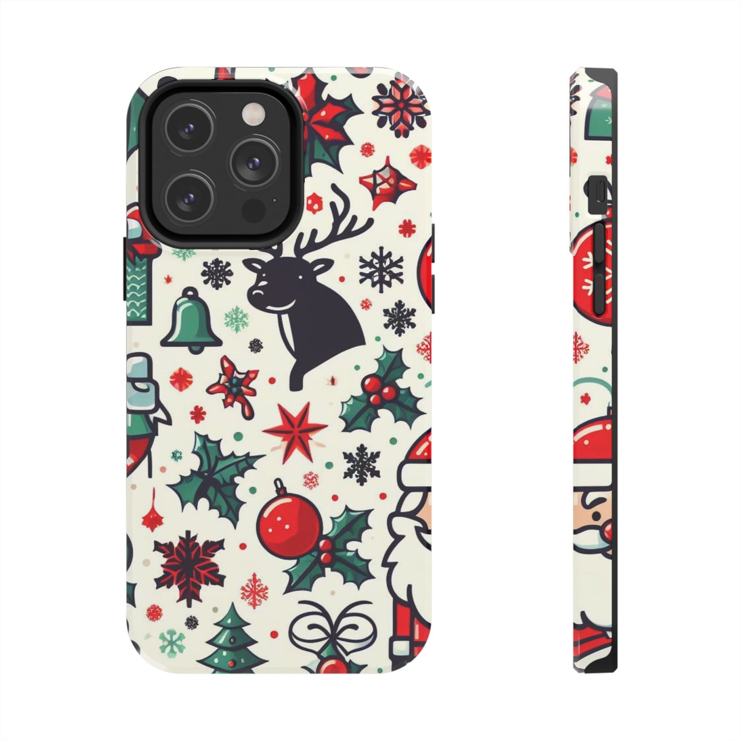 Cartoon Christmas Cheer – iPhone Case