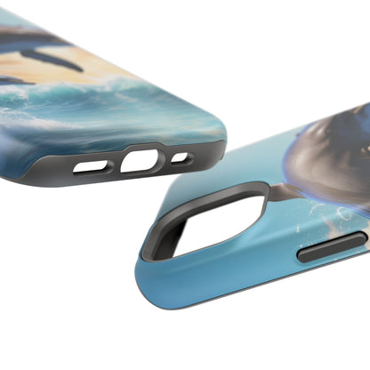 Dolphin Galaxy Splash - MagSafe-Compatible Case