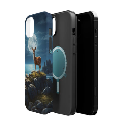 Enchanted Fawn Under the Moonlit Sky MagSafe iPhone Case