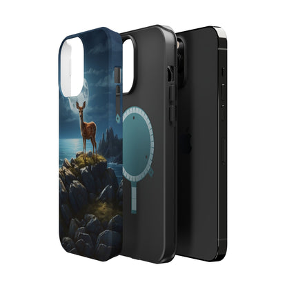 Enchanted Fawn Under the Moonlit Sky MagSafe iPhone Case