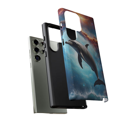 Cosmic Dolphin Space Vibes - Samsung Galaxy Case