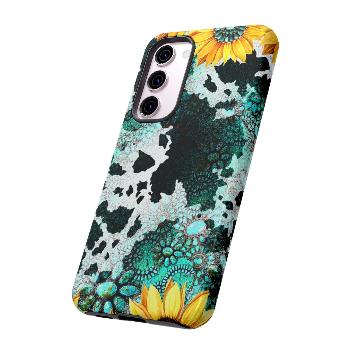 Boho Turquoise Sunflower Lace - Samsung Galaxy Series Case