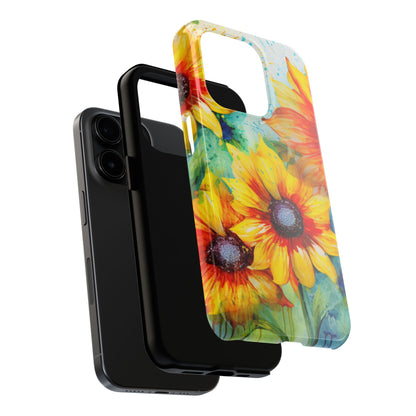 Watercolor Sunflower Splash - iPhone Series Case