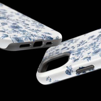 Enchanted Garden Blue Toile iPhone Case