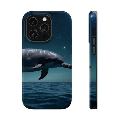 Midnight Ocean Dolphin - MagSafe-Compatible Case