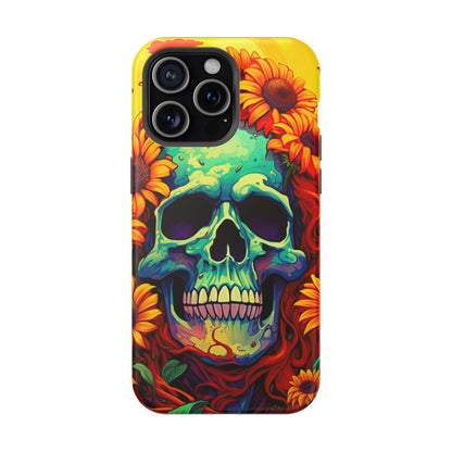 Sun Kissed Skull MagSafe iPhone Case