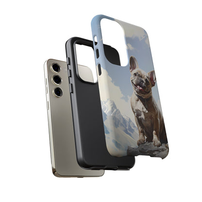 Frenchie iPhone Samsung Galaxy Phone Case! French Bull Dog Standing Proudly. Extremely Tough & Durable With Dual Layer Protection.