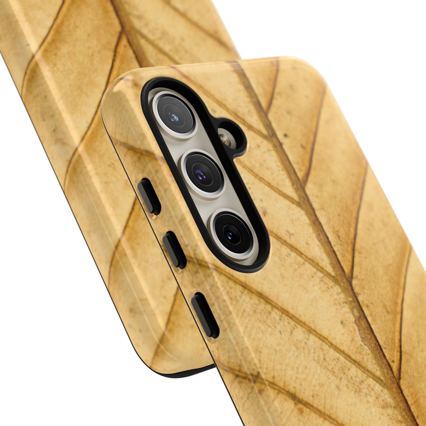 Golden Leaf Texture Samsung Galaxy Case – Minimal Nature