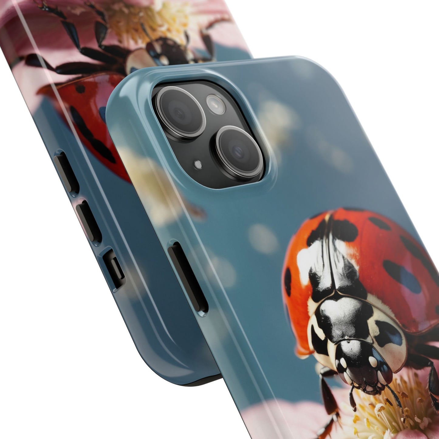 iPhone Case: Floral Ladybug Delight